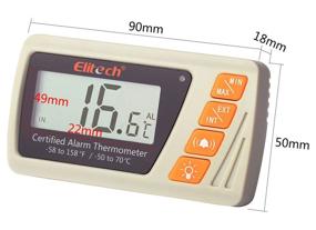 img 3 attached to 🌡️ Elitech VT-10 Vaccine Thermometer: Reliable Refrigerator Freezer Monitor with Glycol Bottle Probe for Cooler Pharmacy