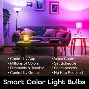 img 3 attached to Geeni Smart 2700-6500K Dimmable Bulb with Assistant Compatibility