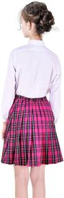 img 2 attached to 👗 Adorable Tartan School Uniform Skirts & Skorts for Girls - Perfect for Your Little Ones!