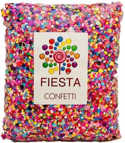 img 4 attached to Фиеста Конфетти: Яркое мексиканское бумажное конфетти в большом мешке, 0.95 фунтов/425 гр