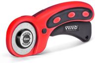 🔒 efficient and reliable: vvivid 45mm locking handle rotary cutter craft blade tool logo