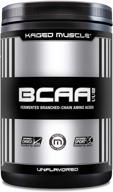 🌱 ферментированный порошок bcaa от kaged muscle - растительного происхождения, без гмо, способствует синтезу белка - веганские разветвленные аминокислоты (bcaa), аминокислоты - без вкуса, 72 порции, 14,1 унции. логотип