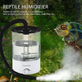 img 1 attached to 🦎 Coospider Top Fill Reptile Fogger: 4.2L Large Size Humidifier for Reptiles, Amphibians, Paludarium, and Vivariums