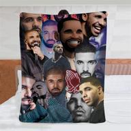 🔥 cozy rapper throw blanket: lightweight collage home decor blanket for children/adults - 50in×40in logo