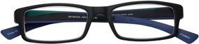 img 1 attached to 👓 Sportex AR4160 Blue Rectangular Reading Glasses for Men by Select-A-Vision, 29mm, +1.5 power