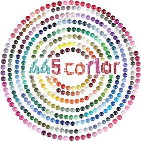 img 4 attached to 💎 MUMUSTAR 445 DMC Colors Diamond Painting Round Beads – 89000 Pieces Replacement Drills, Sparkling Rhinestones for Nails, Crafts & DIY Diamond Art Projects