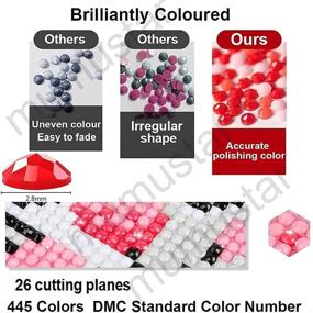 img 2 attached to 💎 MUMUSTAR 445 DMC Colors Diamond Painting Round Beads – 89000 Pieces Replacement Drills, Sparkling Rhinestones for Nails, Crafts & DIY Diamond Art Projects