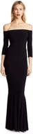 👗 norma kamali off shoulder fishtail gown for women logo