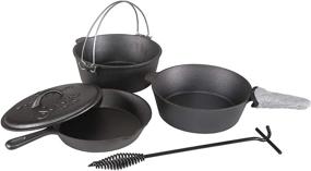 img 4 attached to 🍳 Stansport Cast Iron 6 Piece Cookware Set: High-Quality Kitchen Essentials for Every Chef!