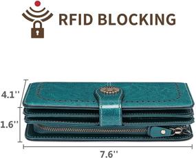 img 1 attached to 👜 SENDEFN RFID Blocking Wristlet Women's Handbags & Wallets - Secure and Stylish