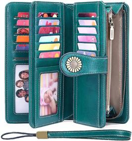 img 3 attached to 👜 SENDEFN RFID Blocking Wristlet Women's Handbags & Wallets - Secure and Stylish