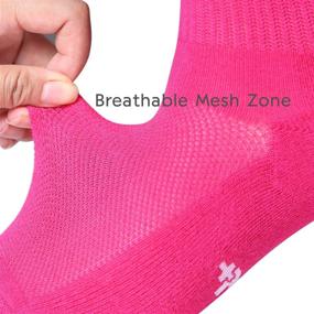 img 1 attached to 🧦 MD 4 Pack Women's Bamboo Odor Control Low Cut Socks - Soft Cushioned Athletic Socks