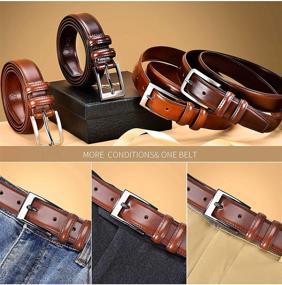 img 3 attached to Classic Casual Single Buckle Men's Belts - Premium Accessories for DWTS