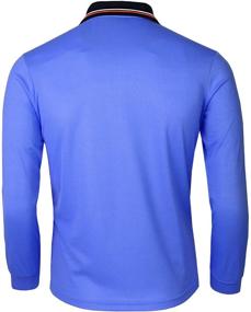 img 2 attached to 👕 Men's BCPOLO Blue M Polo Shirt: Stylish Athletic Sleeve Shirt for Active Wear