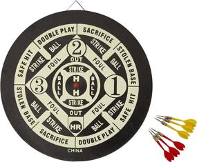 img 2 attached to Accudart 2-in-1 Starlite Dartboard Game Set: Premium Quality-Bound Paper, Six Brass Darts Included