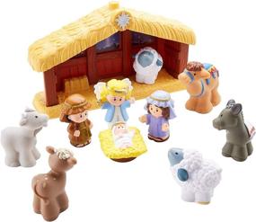 img 4 attached to 🎶 Fisher Price Little People DPX53 Nativity Set