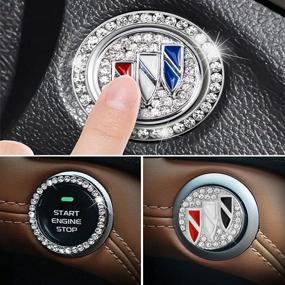 img 3 attached to Car Start Stop Button Cover Bling Car Decoration Bling Ring Trim Sticker Crystal Push Start Button Ignition Protective Cover For Bling Car Interior Accessories Replacement Parts