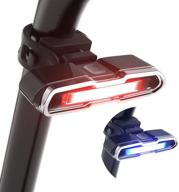 🚴 cmchotu usb rechargeable bike tail light - red & blue led headlights with 5 modes logo