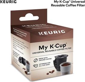 img 3 attached to Keurig My K-Cup Многоразовый Фильтр для Кофе | Совместим с Всеми 2.0 Кофемашинами Keurig | 1 шт., черный