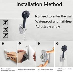 img 1 attached to Rainfall Shower Pressure Handheld Adjustable