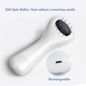 img 2 attached to 🦶 TOUCHBeauty Rechargeable Electric Foot Callus Remover, Wet & Dry Pedicure Tool with 3 Upgraded Roller Heads - Ideal for Corns, Hard Skin Shaving