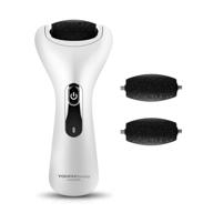 🦶 touchbeauty rechargeable electric foot callus remover, wet & dry pedicure tool with 3 upgraded roller heads - ideal for corns, hard skin shaving logo