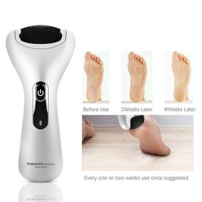 img 1 attached to 🦶 TOUCHBeauty Rechargeable Electric Foot Callus Remover, Wet & Dry Pedicure Tool with 3 Upgraded Roller Heads - Ideal for Corns, Hard Skin Shaving