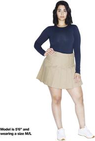 img 3 attached to American Apparel Womens Gabardine Tennis Women's Clothing and Skirts