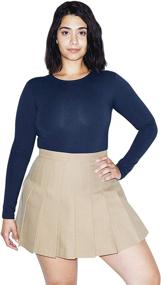 img 4 attached to American Apparel Womens Gabardine Tennis Women's Clothing and Skirts