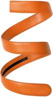 👔 falari men's leather ratchet strap belts - 8004 dgy m36: top quality men's accessories logo