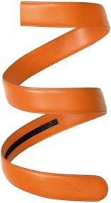 img 4 attached to 👔 Falari Men's Leather Ratchet Strap Belts - 8004 DGY M36: Top Quality Men's Accessories