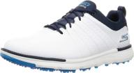 skechers mens elite waterproof white sports & fitness for golf logo