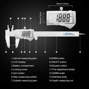 img 1 attached to Water-Resistant Stainless Electronic Micrometer for Accurate Measurement