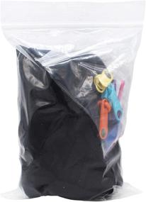 img 3 attached to Versatile DIY Zipper Kit: YKK #4.5 Nylon Coil Zippers Chain - Black 5-Yards by The Yard with 10 Soft Vinyl Multicolored Pulls