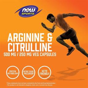 img 1 attached to 💪 Enhance Performance Naturally with Now Foods Arginine & Citrulline Veg Capsules