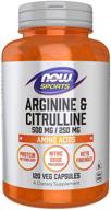 💪 enhance performance naturally with now foods arginine & citrulline veg capsules logo