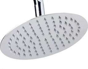 img 3 attached to 🚿 QwenchPure 8 inch Stainless Steel Rainfall Showerhead - Sleek & Ultra-thin for Elevated Shower Experience