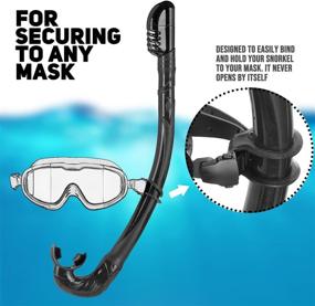 img 3 attached to SPORWLIK Training Easy Breath Snorkeling Freediving