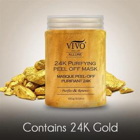 img 1 attached to 🌟 Vivo Per Lei 24K Gold Face Mask - Gold Facial Mask for Skin Hydration - Enriched with Collagen & Botanicals - Purifying Gold Face Mask - 150 g, 5.3 oz.