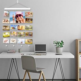 img 1 attached to 🖼️ Enhance Your Wall Decor with the Halvalo Hanging Photo Picture Frame Collage: Display Your Pictures in Style