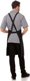 img 3 attached to Ultimate Chef Accessory: Chef Works Cross-Back Bib Apron for Unmatched Comfort and Style