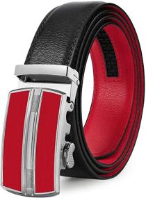 img 4 attached to 🔍 Optimized SEO: ITIEZY Leather Ratchet Automatic Men's Belts with Designer Appeal