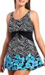 keeprone slimming tankini crisscross swimsuits women's clothing in swimsuits & cover ups logo