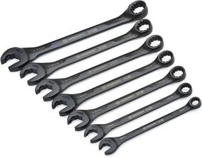 img 4 attached to 🔧 Crescent 7-Piece X6 Black Oxide Spline Open End Ratcheting Combination Metric Wrench Set - CX6RWM7