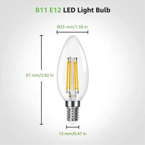 img 1 attached to 💡 Светодиодная лампа Lepro для люстры - эквивалент канделябровой нити