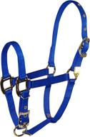 🐴 hamilton 8da avbk 3/4-inch nylon adjustable arabian horse halter: ideal for 800-1100lb horses logo