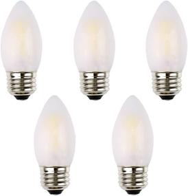 img 4 attached to 💡 OPALRAY Incandescent Equivalent Candelabra Filament: The Perfect Vintage Lighting Solution