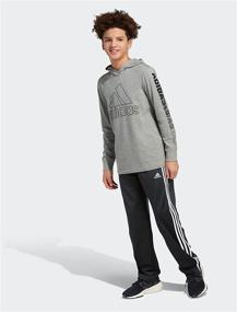 img 1 attached to Adidas Sleeve Cotton Jersey T Shirt Boys' Clothing for Active