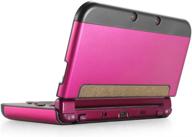 tnp hot pink protective case for nintendo new 3ds xl ll 2015 - full body hard shell cover with modified hinge-less design logo