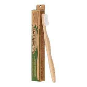 img 2 attached to 🌿 Environmentally Friendly Brush with Bamboo Toothbrush - 4 Pack with Plant-Based Bristles